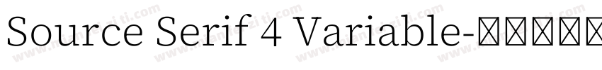Source Serif 4 Variable字体转换